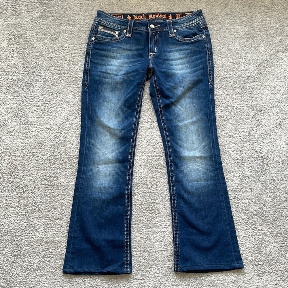 EC Rock Revival Anett Bootcut Jeans - Size 30 - Dark Wash